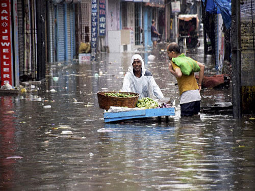 Six more dead in Bihar floods. PTI file photo