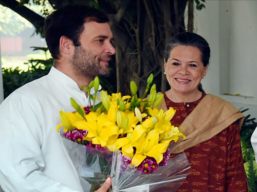 Sonia Gandhi  and Rahul Gandhi. PTI file photo