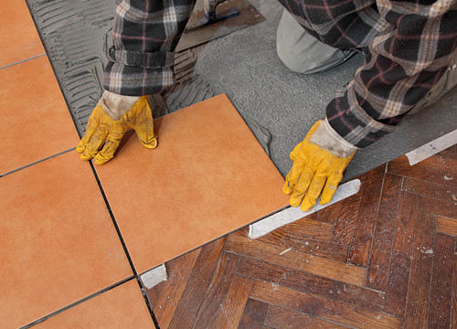 Care and caution: Once the tiles are laid, make sure that you do not place anything heavy over them or walk over them for the next six to eight hours.