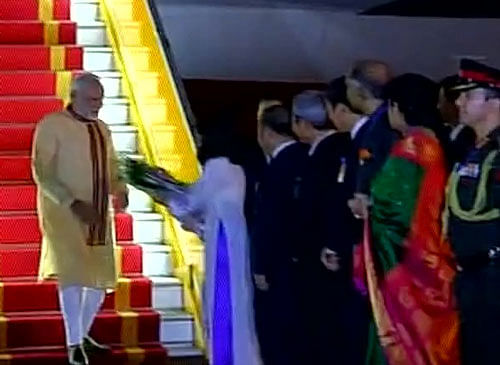 PM Narendra Modi arrives in Hanoi (Vietnam) for a two-day visit.ANI