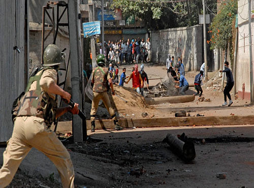 Curfew-like restrictions remained in force in rest of Kashmir even as normal life remained paralysed for the 57th day. 24-year old Basit Ahmed Ahanger was brought to the district hospital in Anantnag here with pellet injuries sustained during clashes, a police official said, adding he was declared brought dead by the doctors. PTI file photo