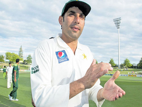 inspirational presence Misbah ul Haq has led Pakistan from the front, scoring tons of runs in his team's rise to the top position in Test cricket. file photo
