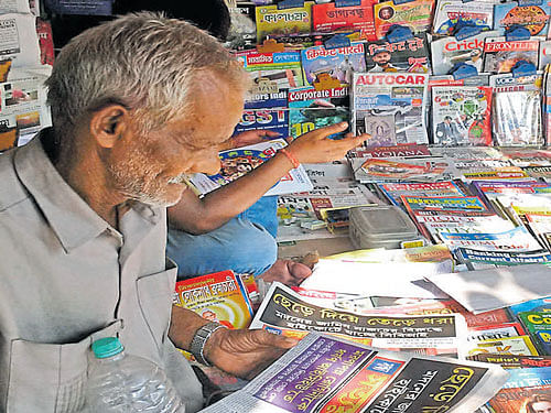 A stall sells Bengali porno books in Kolkata.