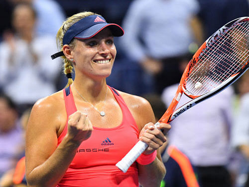 Kerber, first introduced to tennis at the age of three, said she wasn't sorry her breakthrough to the most elite ranks has come so late. Reuters Photo.