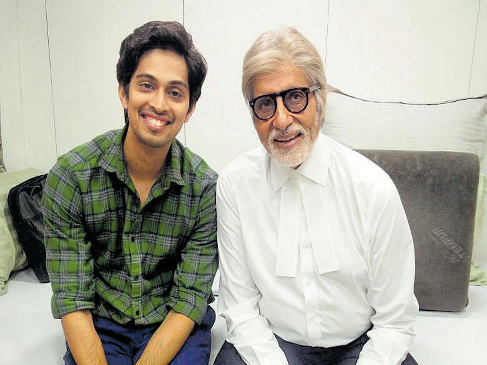 Tushar Pandey with Amitabh Bachchan.