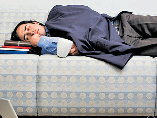 Sleep deprivation, caused by work or social life patterns, could also lead to increased appetite, which could increase the risk of type-2 diabetes, researchers said. DH File Photo for representation.