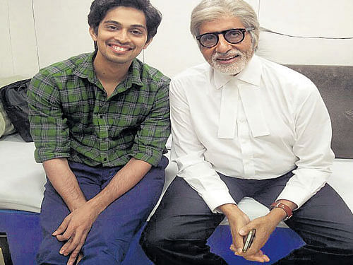 PROFESSIONAL Tushar Pandey with Amitabh Bachchan.