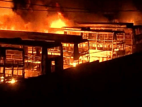 During the arson and riots in Bengaluru on Monday, as many as 42 buses belonging to KPNTIPL were set on fire at its depot at D'Souza Nagar, off Mysuru Road.