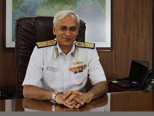 Navy chief Admiral Sunil Lanba. Picture courtesy Twitter