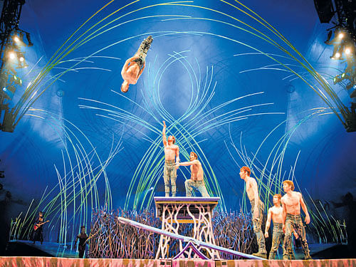 beyond belief Performers at Cirque du Soleil, a Canadian circus company that's nearly-synonymous with contemporary circus.