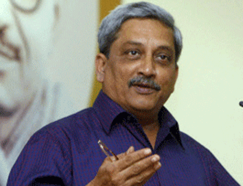 'In Delhi he speaks against Prime Minister Narendra Modi and here (in Goa) he speaks against me. Due to this his tongue has grown big, and now it had to be trimmed,' Parrikar said addressing core group of workers in Goa ahead of the State Legislative Assembly polls. PTI file photo