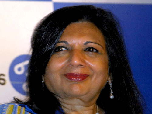 Kiran Mazumdar Shaw. DH file photo