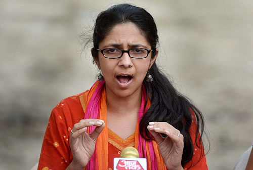 Delhi Commission for Women (DCW) chairperson Swati Maliwal. PTI