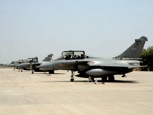 The two squadrons of Rafale fighter jets would boost Indian Air Force's war fighting abilities; but the service would also face a big challenge in maintaining a complex inventory of eight different types of fighter aircraft. PTI file photo