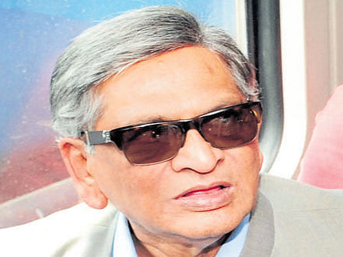 Former chief minister S M Krishna. File Photo.