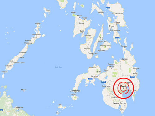 The offshore quake hit at 6:53 am (2253 GMT Friday) and woke people from their sleep in Davao, a major city of about 1.5 million located 100 kilometres to the northwest, said officials.