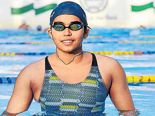 Sizzling Haryana's Shivani Kataria eased to the gold in the women's 400M freestyle on Saturday. DH File Photo.
