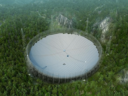 The telescope, which is aimed at observing deep space was stated to be most visible project of China's plans to transform into high-tech nation focussing on research in advanced science and technology moving away from cheap manufacturing. Image: Twitter