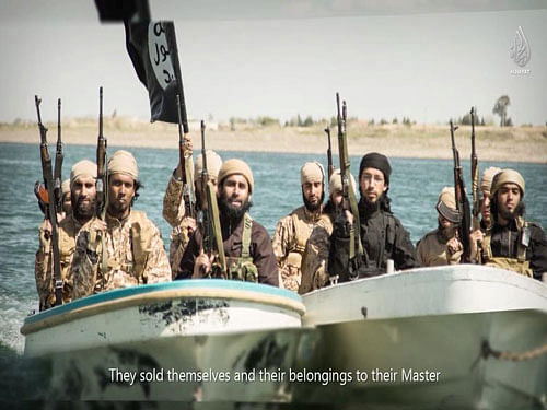 While Iraq is nearly entirely land-locked, the Tigris and Euphrates rivers that cross that country are navigable, and ISIS has been using watercraft for a variety of purposes, including transporting fighters and conducting improvised explosive attacks. image courtesy: twitter