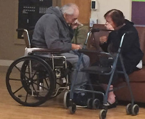 Now the two have been rejoined in the same Surrey, British Columbia nursing home, their granddaughter, Ashley Bartyik said. image courtesy: facebook