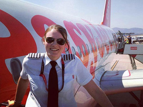 McWilliams says she gets quizzed about her age by cabin crew and passengers almost every day. Image courtesy Facebook.