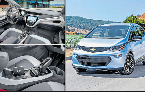 new offering: The Chevy Bolt EV, a squat, wedge-shaped compact hatchback (in pictures) is not only the first inexpensive long-range electric on the road, but it will also function as General Motors's platform to test new models for ride-sharing and autonomous driving. chevrolet