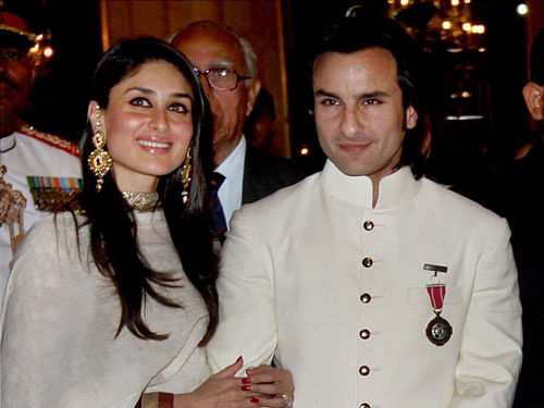The actress was at the Ritz Hotel in Paris with Saif when he proposed to her for the first time. File photo