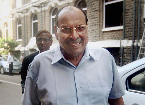Michael Ferreira outside the Session Court in Mumbai on Thursday in connection with the QNet case. PTI Photo
