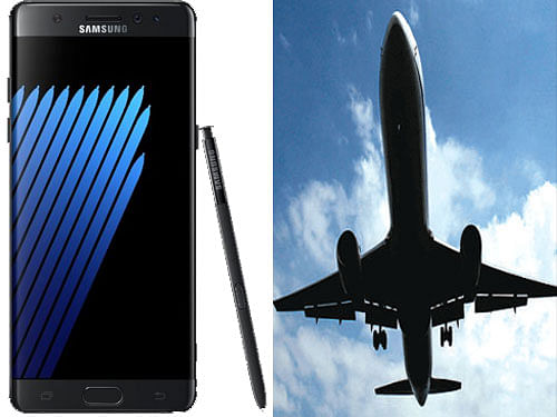 The existing restrictions do not apply to Samsung Galaxy Note 7 purchased after September 15, 2016, which have a green battery charge indication on their screen, the Directorate General of Civil Aviation (DGCA) said in a notice issued on Thursday. File photo