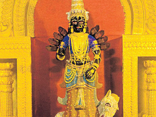 The Rs 4-crore Durga idol