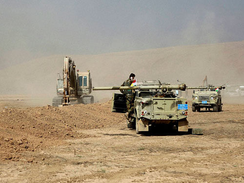 Peshmerga convoy near Mosual. Reuters file photo