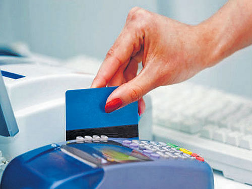 There are around 60 crore debit cards operational in India, of which 19 crore are indigenously developed RuPay cards while the rest are Visa and Master Card enabled. file photo