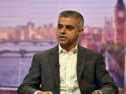 London Mayor Sadiq Khan. Reuters File Photo.
