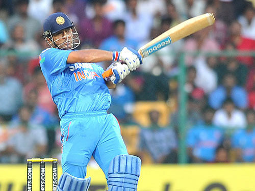 Dhoni achieved the feat during the third ODI against New Zealand here today. He joined an elite club of Indian cricketers, who have scored more than 9000 runs. The top four in the club are Sachin Tendulkar (18,426 runs), Sourav Ganguly (11,363), Rahul Dravid (10,889) and Mohammad Azharuddin (9378). DH file photo