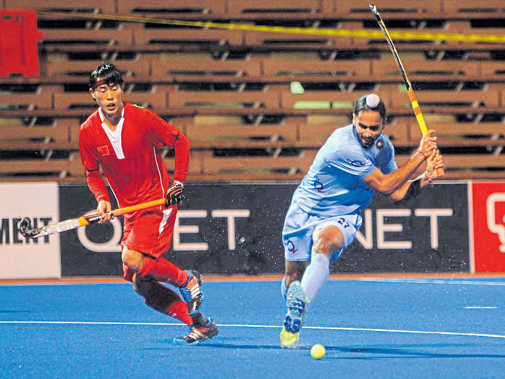India's Akashdeep Singh (right) will look to continue his good form in the semifinals against Korea.