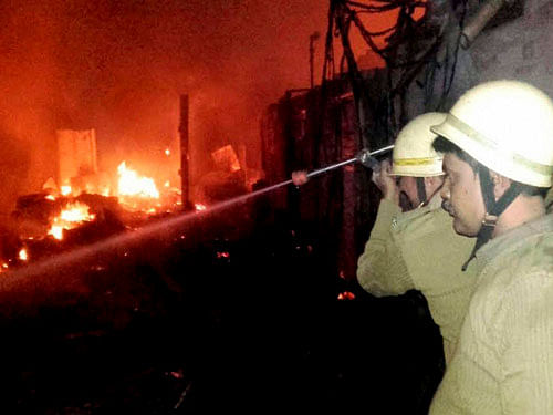 The fire spread to the second floor of the complex, the officials said, adding no casualty or injury to anyone has been reported in the incident so far. PTI file photo. For representation purpose