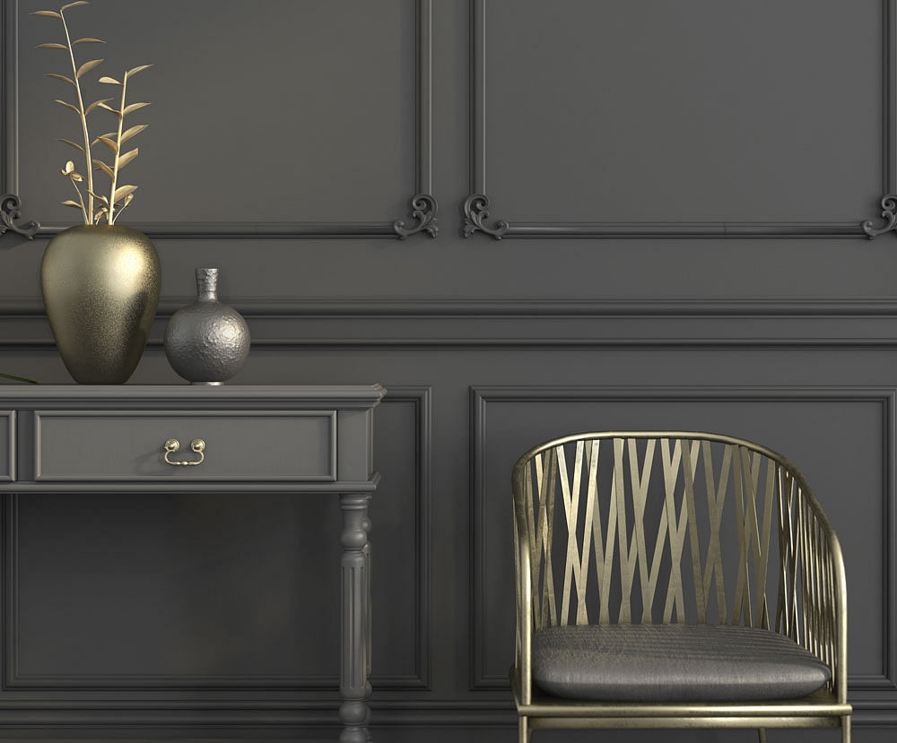 What's in: One of the latest trends in metallic finishes includes gold leafing,  sanitary ware, wallpapers and wall paints.