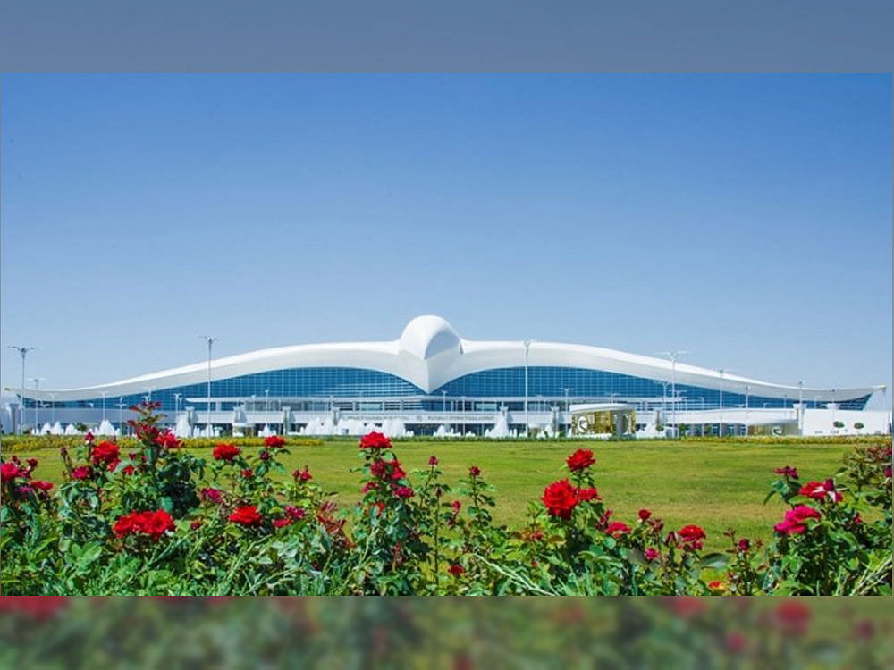 The $2.8 billion airport is located in Ashgabat, the capital city, and has the capacity to handle more than 1,600 passengers an hour. Courtesy: Twitter