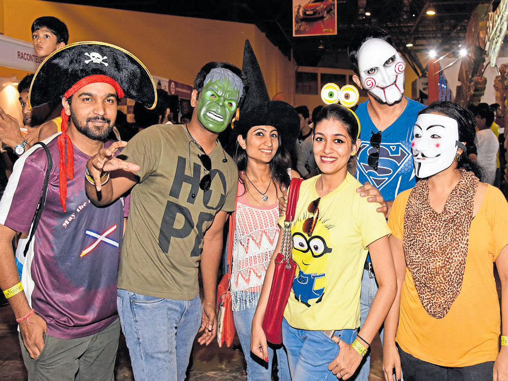 Comic characters came alive at the 5th edition of the Alto Bengaluru Comic Con at the  KTPO Convention Centre on Saturday. DH PHOTO