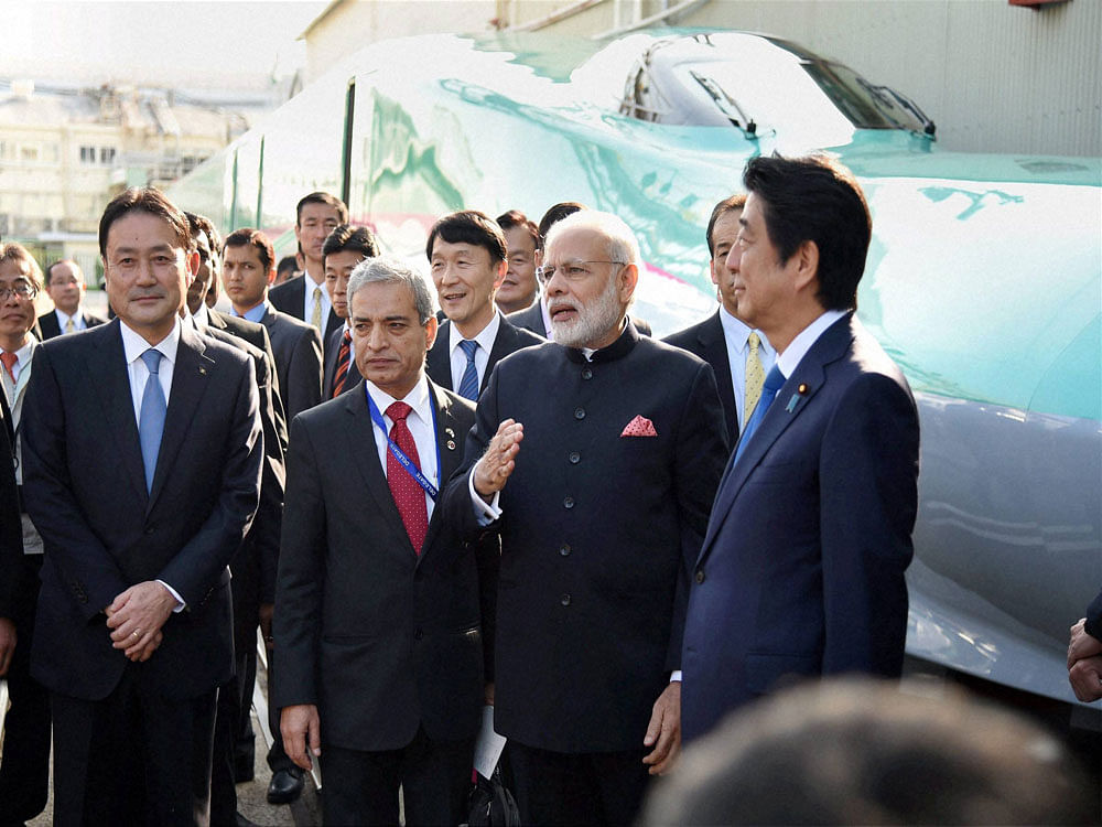During the joint media interaction along with Modi after the deal was signed, Abe had referred to India's declaration of September 2008 with regard to voluntary moratorium on nuclear tests. PTI Photo.