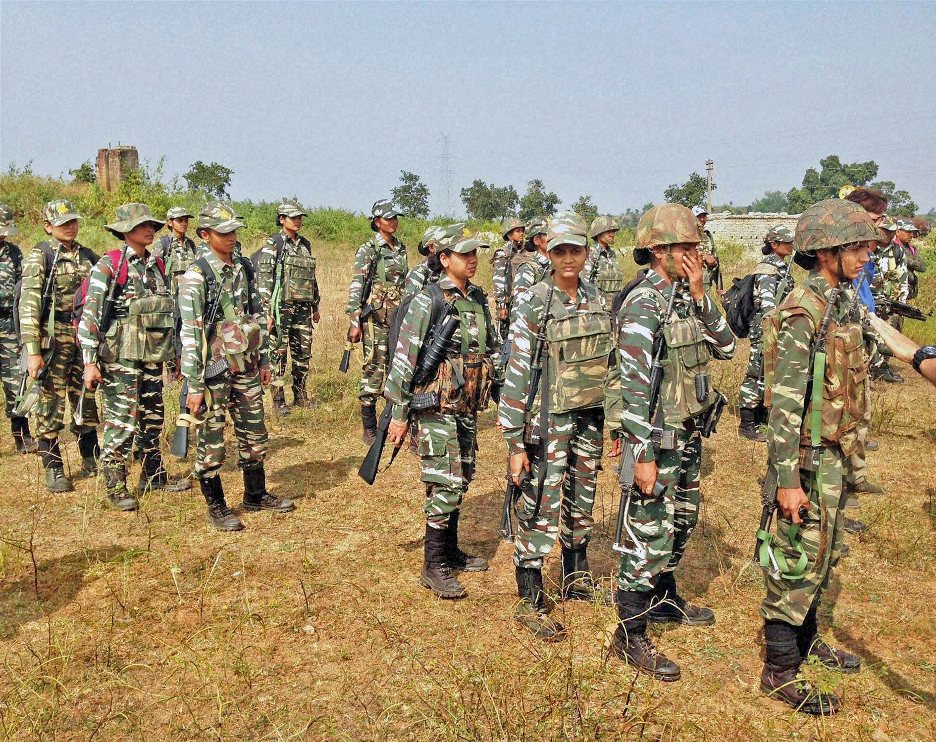 CRPF deploys woman commandos in anti-Naxal operation for the first time in Ranchi,Jharkhand on Tuesday . PTI Photo