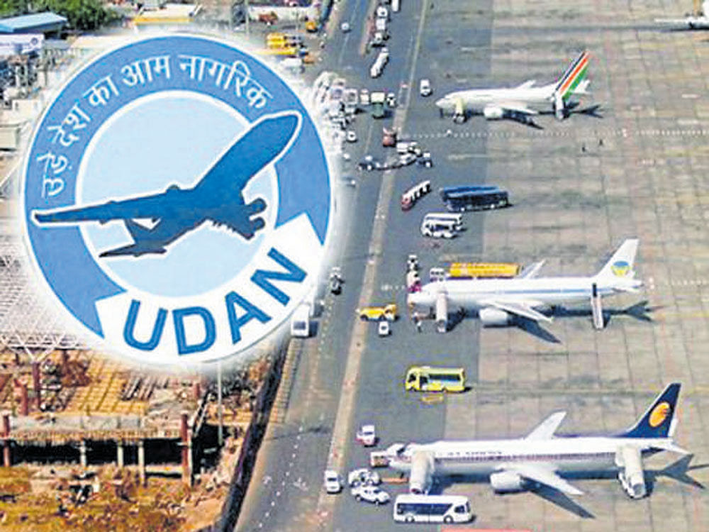 For providing air connectivity to unserved and underserved airports as well as to make more affordable to the masses, UDAN (Ude Desh Ka Aam Naagrik) was launched recently. DH graphic