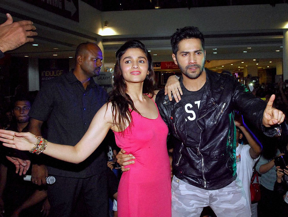 Alia and Varun made their acting debut with Karan Johar's Student of the Year. Later, they were seen together in Humpty Sharma Ki Dulhania. File photo