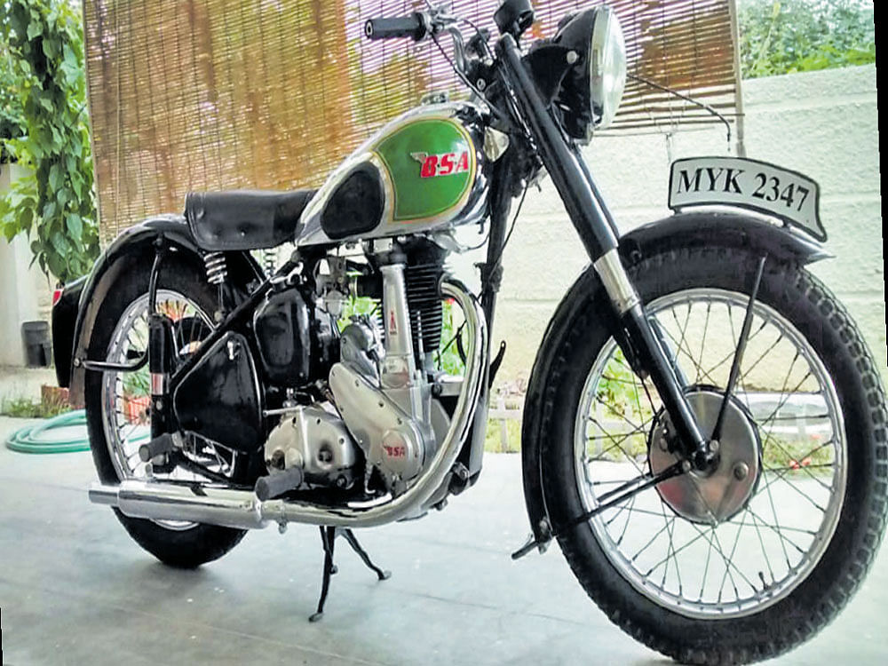 RARE The 1952 BSA ZB31 is one of the few early models to have a plunger rear suspension, post World War II.