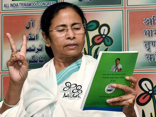 Talking to reporters in Kolkata, Mamata said that Modi has been threatening Opposition parties raising their voice against demonetisation with probes by central agencies like the CBI. pti file photo