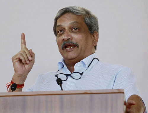 Referring to the existing 30-year submarine building plan that envisages construction of 24 submarines, including both nuclear and conventional, Parrikar said India needed a longer term plan till 2050. The existing plan ends in 2030. PTI file photo