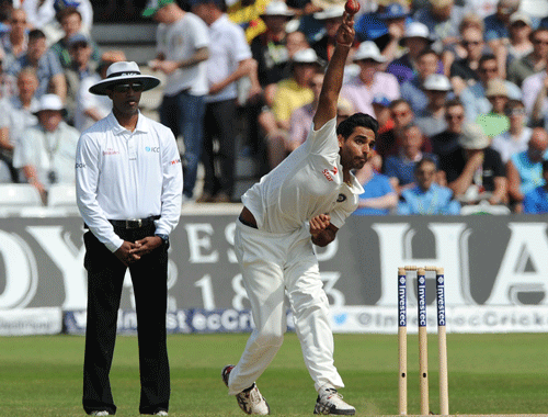 Bhuvneshwar, who produced a game-changing five-wicket haul against New Zealand in Kolkata, has been out of action for more than six weeks due to a back injury. AP File photo.