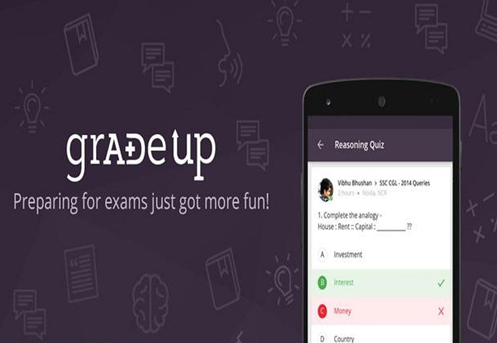 Mobile app Gradeup helps students prepare for competitive exams