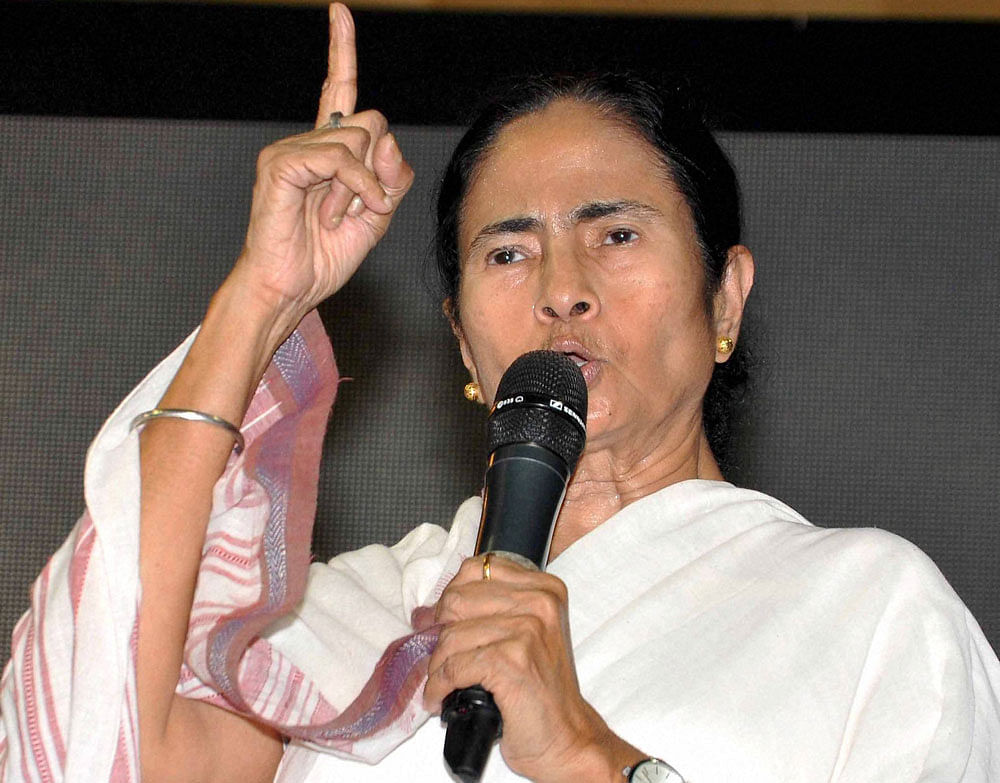 The West Bengal Chief Minister also lashed out at a group of people who were shouting pro-Modi slogans, alleging that they were sent to disrupt her public meeting and wondered what the police and administration were doing. PTI File Photo.