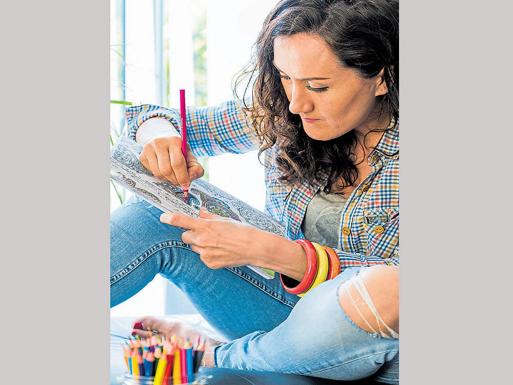 therapeutic Adult colouring books are getting popular with Bengalureans as it helps relieve stress and focus better.
